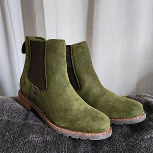 Ariat Wexford Chelsea boots green suede 7